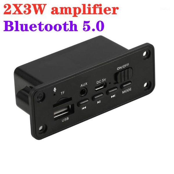 

dc 5v 2*3w bluetooth 5.0 mp3 player decoder board 5v car fm radio module support fm tf usb aux handscall record1