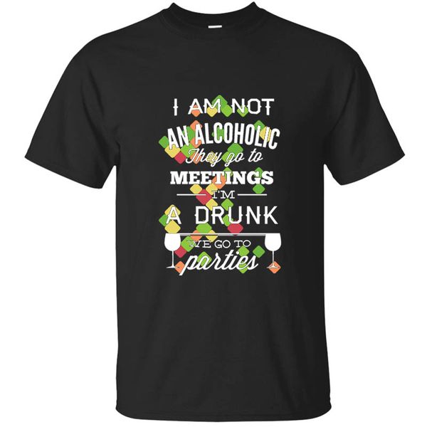 

personalized i'm not an alcoholic they go to meetings gents comics men's 2020 short sleeve hip hop hoodie designers t shirts sweat