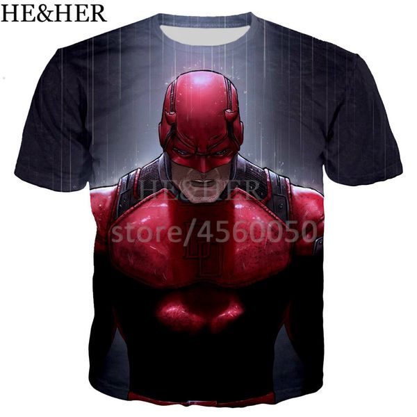 

tv play daredevil novelty 3d print shirts humor funny plus size men clothing
