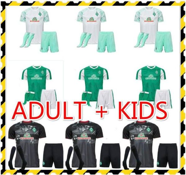 

kids kit 20 21 sv werder bremen soccer jerseys 2020 2021 home away third klaassen fullkrug osako rashica m.eggestein football shirts, Black;yellow