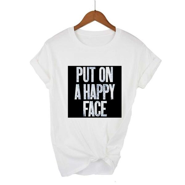 

why so serious clown art painting women's t-shirt kamista muji high-quality harajuku t-shirt women's graphic print t-shirt, White