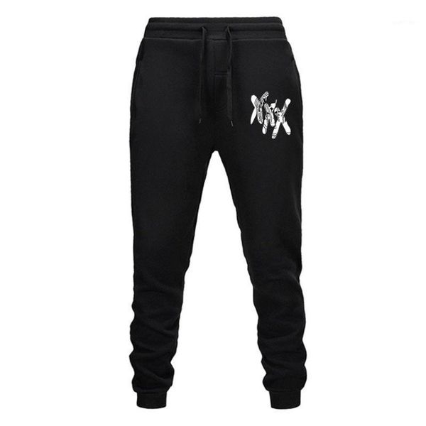 

xxx embossing pants new streetwear joggers pants men casual sweatpants track men's trousers slacks sports style1, Black