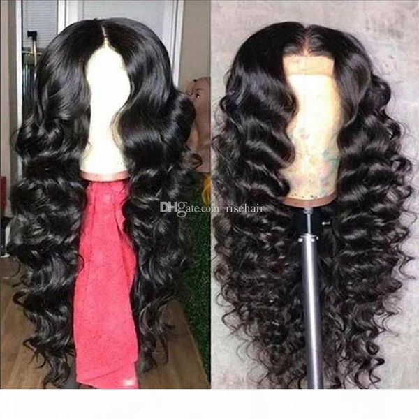 

brazilian virgin loose wave full lace wig natural hairline glueless lace front human hair wigs with baby hair for black woman, Black;brown