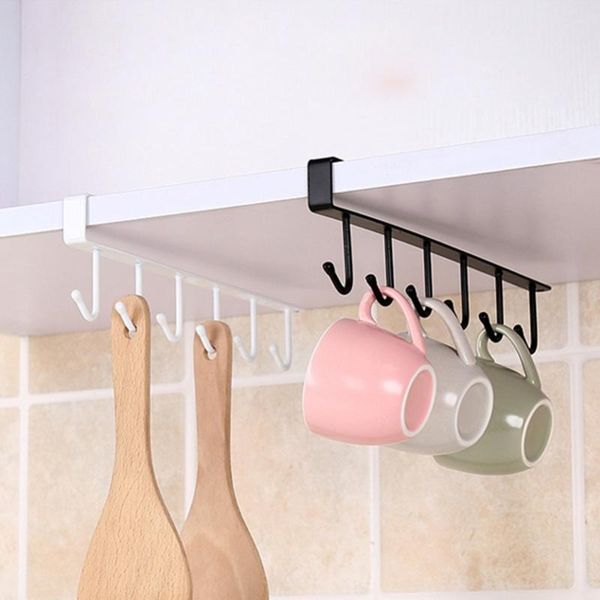 

multifunction nail home hook mug holder under shelf mug hooks rack kitchen hanger coffee cup holder