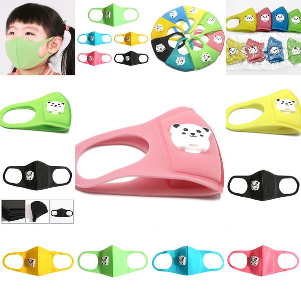 

ship sponge colorful masks children kid in hours designer face mask washable reusable breather valve pm2.5 black mascari ojz24