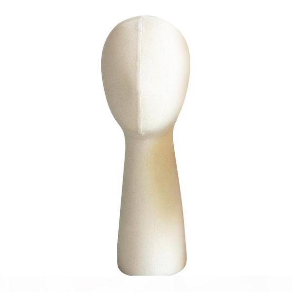 

22 inch mannequin head manikin model with wood stand hat display styling wigs making for salon shop showcase home, White