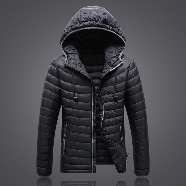 

2020 ultra-light winter warm down coat slim waterproof down jacket 90% white duck jacket coat jk-1503, Black