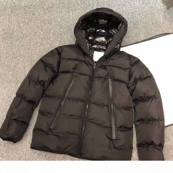 

2020 mens jackets coat windbreaker thick warm hooded letters embroidery casual fashion winter jacket down jacket parka europe size, Black