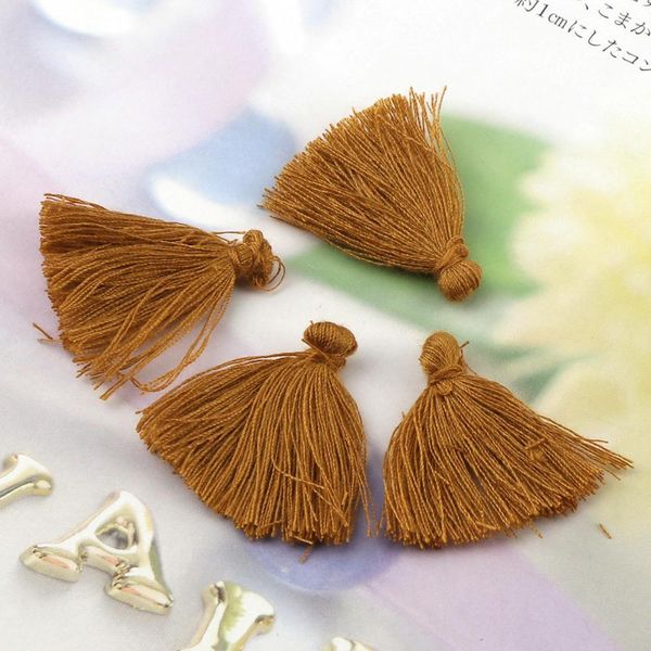 

30 3cm colorful random cotton tassel charms tassels earring silk satin for earring jewelry making diy craft materials h jllrsq
