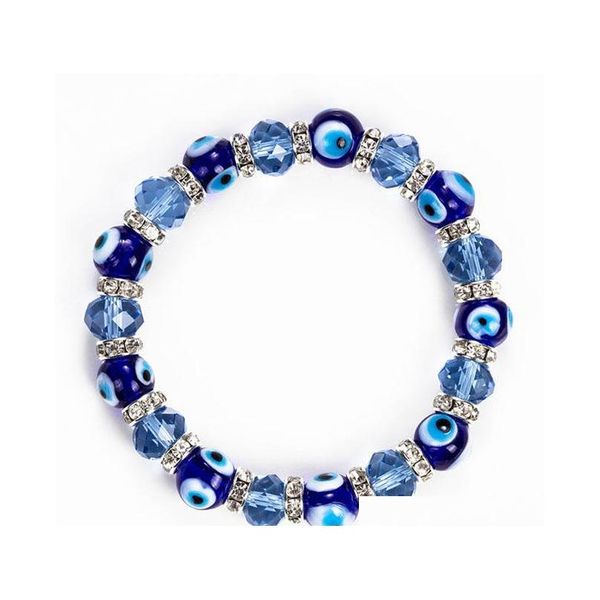 

s1592 evil demon eye glass crystal bracelet couples bracelet men women sqcivw homes2007, Golden;silver