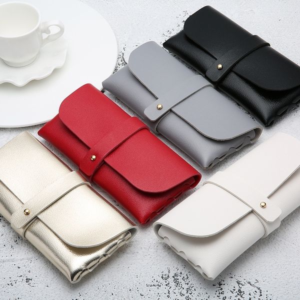 

hand leather glasses box soft bag hand-made sunglasses sun glasses box pvc leather hand-made sun glasses box t200505