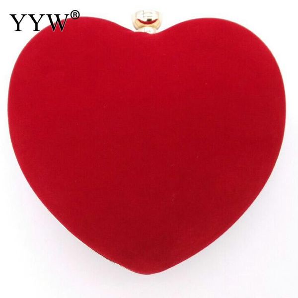 

flannelette clutch bag 2020 new famous fashion crossbody bag women messenger quality heart chain female shoulder bags