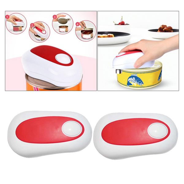 

2x кухня автоматическая безопасность one touch electric can opener easy to open, Black