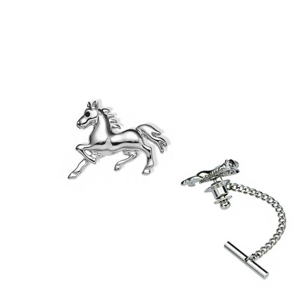 

pins, brooches classic raw horse lead lapel pin male pins and tie suit small badge brooch jewelry men neck ties accessories, Gray