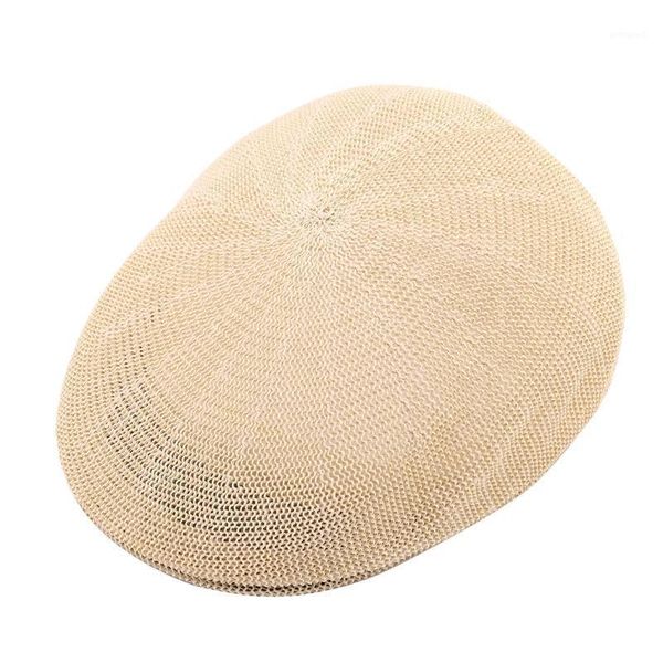 

summer quiche forward hat breathable shade beret male and female hats1, Blue;gray
