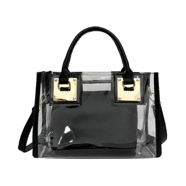 

2020 new women transparent bag clear pvc jelly small tote messenger crossbody shoulder bags female handbags sg10