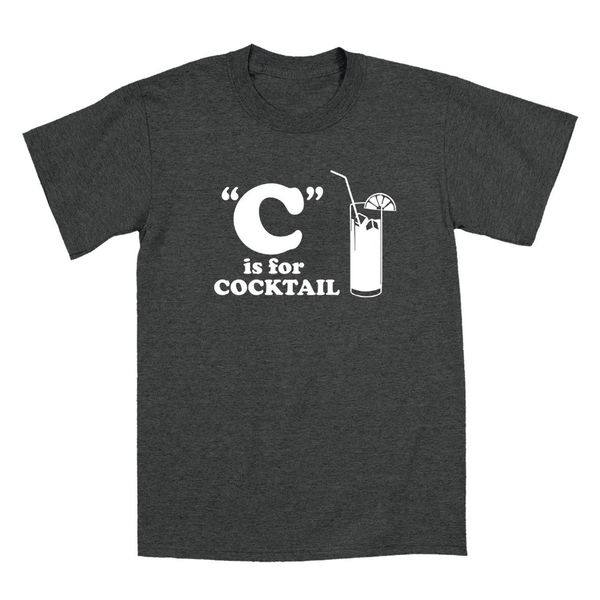 

men's fashion short sleeved camisetas c is for cocktail funny novelty drinking -mens t-shirt tee sport hooded sweatshirt hoodie