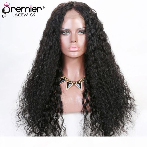 

8a full lace human hair wigs brazilian virgin human hair deep body wave new design wig cap 150% density affordable wigs, Black;brown
