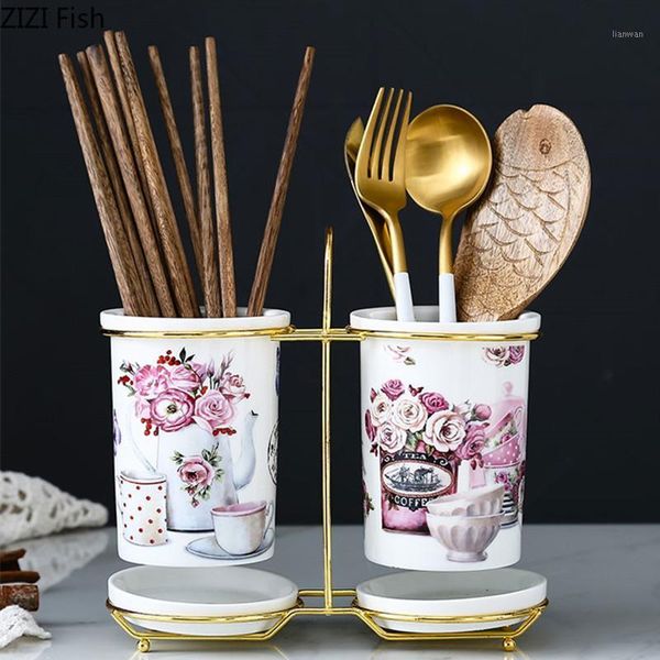 

ceramic chopsticks storage rack chopsticks barrel tableware draining rack organizer storage box kitchen accessories1