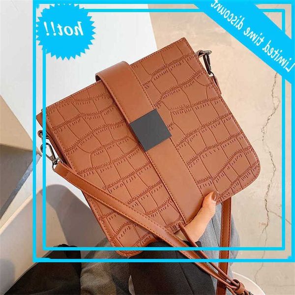 

stone pattern designer luxury women's handbag fashion crossbody bags for women pu leather shoulder bag messenger handbags