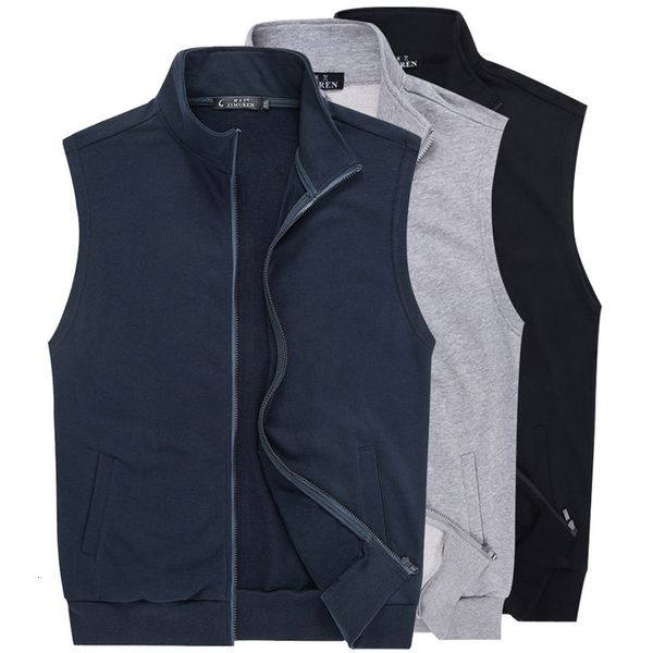 

sports sleeveless sweater, waistcoat, spring and autumn large size thin vest, casual cotton jacket, men's wear, Black;white