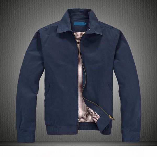 

autumn men's jackets solid long sleeve men stand collar 3 colors cardigan zipper male coats, Black;brown