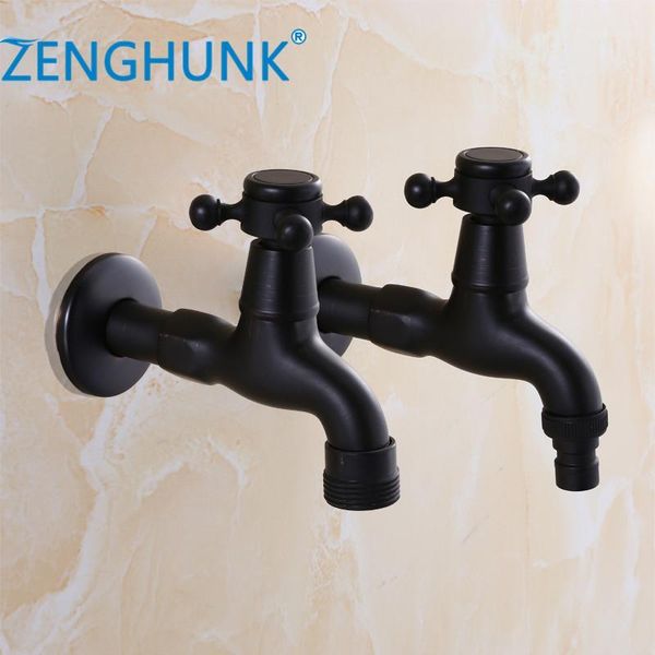 

bathroom sink faucets black oil brushed washing machine faucet wall mounted bibcock,copper outdoor garden tap small tap1