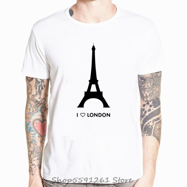 

i love london эйфелева башня забавный дизайн моды модальных soft hipster camiseta streetwear топы тис толстовка с капюшоном hoodie мужчин фу