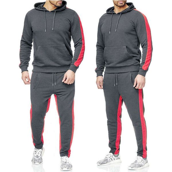 

men's hoodie sweatsuit and winter, Gray