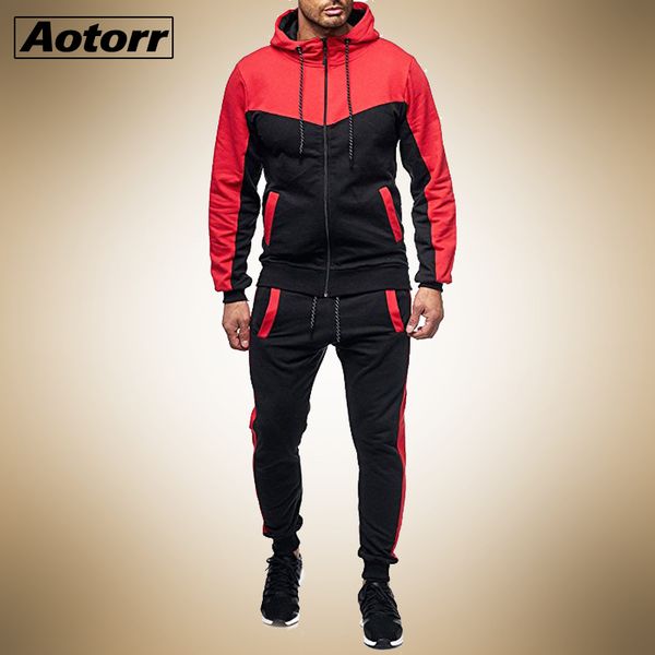 

2 pieces autumn running tracksuit men zipper sweatshirt sports set gym clothes men sport hoodie suit training sets sport wear 1022, Gray