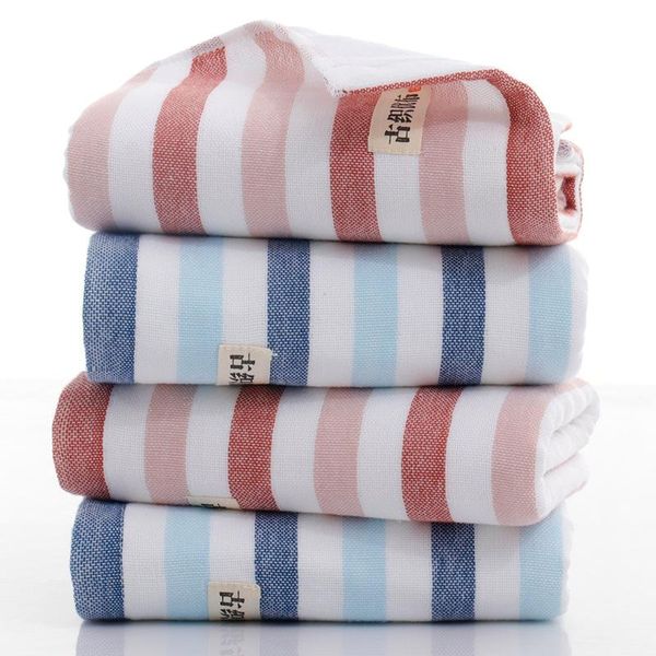 

towel 100%cotton gauze hand towels striped plain face spa for 34*74cm