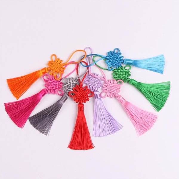 

5шт многоцветные мини китайские узлы tassel diy ювелирные изделия главная текстильная занавеска одежды декоративные аксессуары подвесные рем