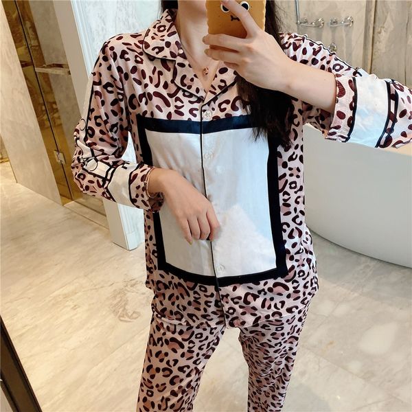 

leopard print velvet pajamas 2021 new black white women luxury sleepwear winter white long sleeve velvet women home pajamas designer #15#612, Black;red