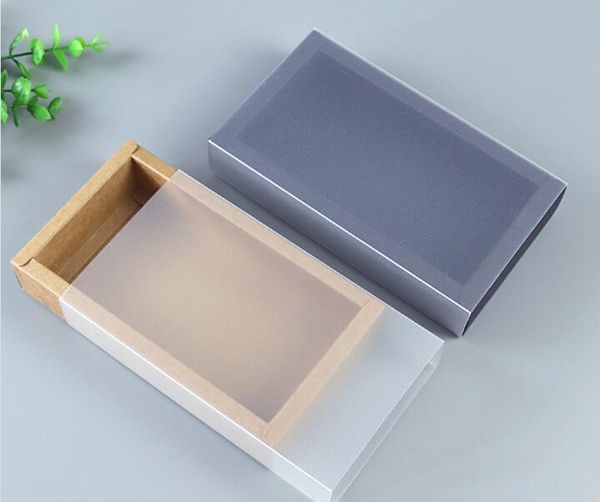 

9 sizes kraft black white gift packaging box with window kraft carton paper gift paper box with lid qylfua bdedome