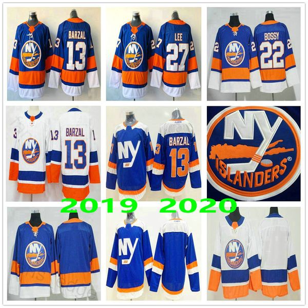 

2020 new york islanders #13 mathew barzal 22 mike bossy tavares 27 anders lee alternate blue men women kids youth ice hockey jerseys, Black;red