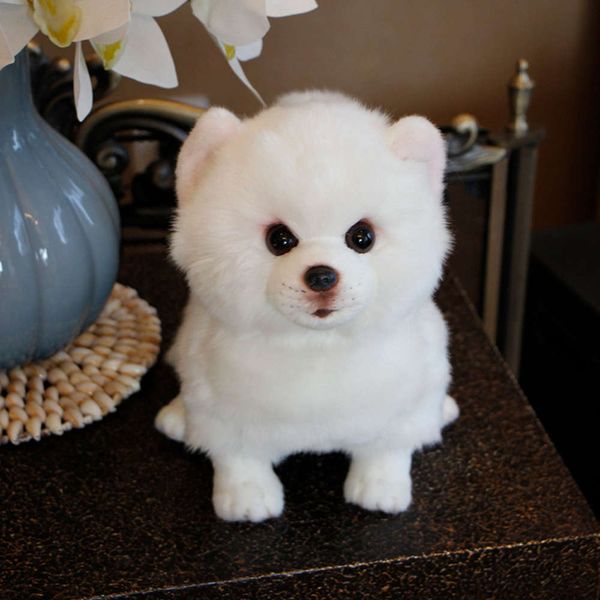 

south korean craft fabric bomei samoye pure white simulation dog doll