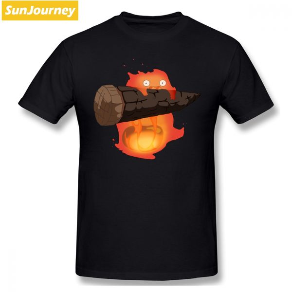 

ходячий замок calcifer симпатичные тенниска drop shipping повседневный 4xl 5xl 6xl на заказ с коротким рукавом футболки спортивные толстовка