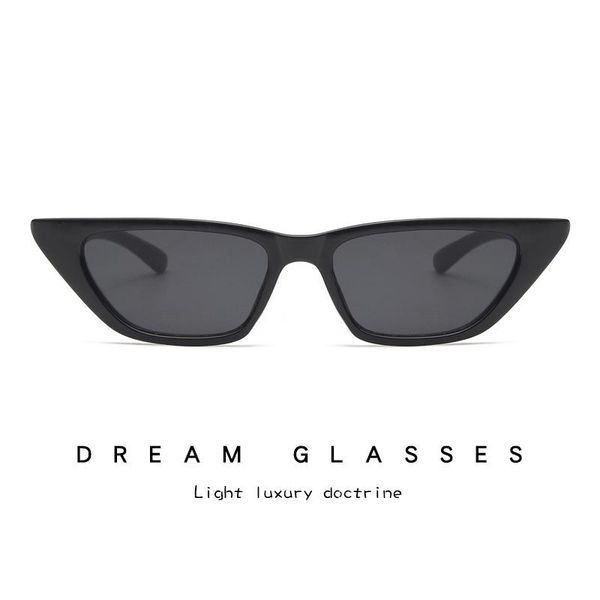 

sunglasses women fashion personality small cat eye sun glasses 2021 shades for translucent vintage style, White;black