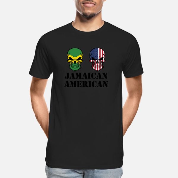 

jamaican american flag skulls t shirt leisure digital printing o-neck tracksuit hoodie sweatshirt