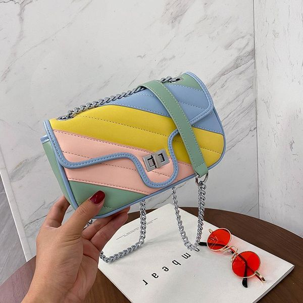 

fashion woman shoulder bag chain leather flap messenger bag solid banquet female purses and luxury handbags women designer