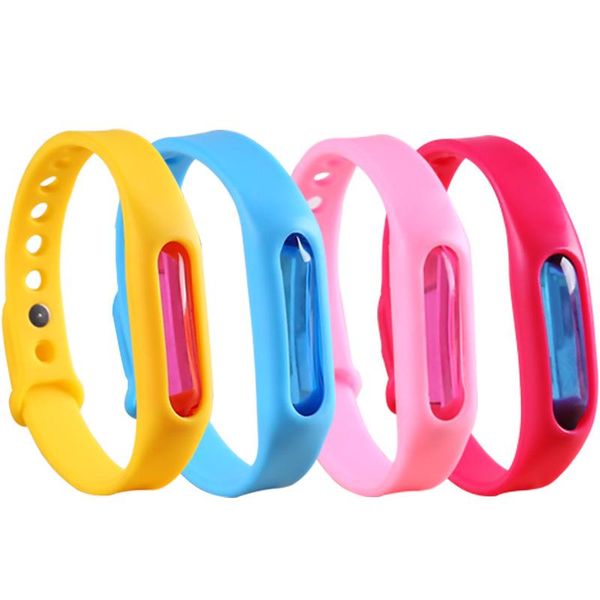 

kid mosquito repellent bracelet silicone wristband plant essential oil capsule mosquito repellent band pest bug control killer vt0449