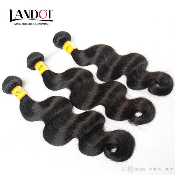 

unprocessed malaysian virgin hair body wave 100% human hair weaves 4 bundles natural color soft thick tangle malaysian hair extensions, Black