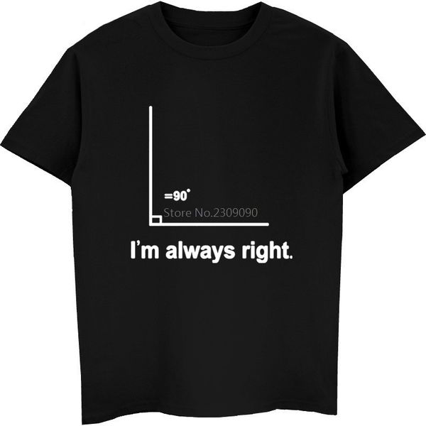 

fashion right angle i'm always right summer style short sleeve math hip hop tees streetwear sport hooded sweatshirt hoodie men t shirt