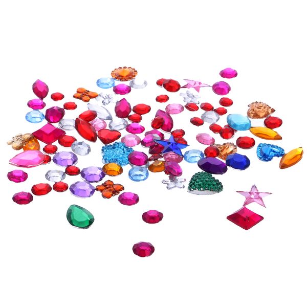 

50x diy acrylic art rhinestones glitter rhinestones kids handmade craft