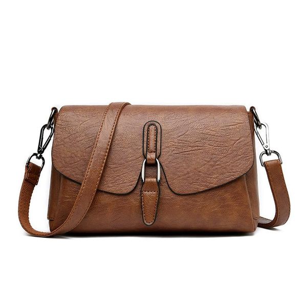 

women's bags 2021 new ladies one-shoulder diagonal bag fashion all-match casual soft leather small square bag hand