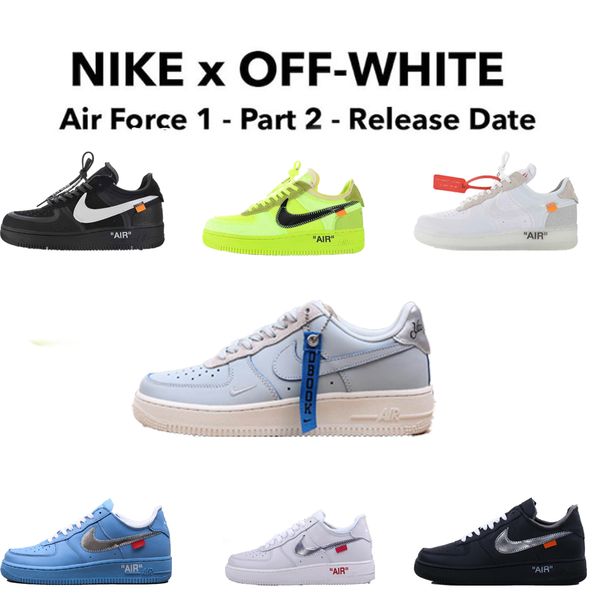 

designer devin booker off whÃ¬te nÃ­kÃ¨ aÃ¬r forcÃ¨ 1 force mca moma af-100 blue white red metallic silver casual force volt low just shoes