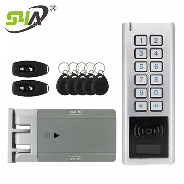 

wireless access control door lock with two 433mhz remote transmitters for wooden door or metal door fingerprint access control system