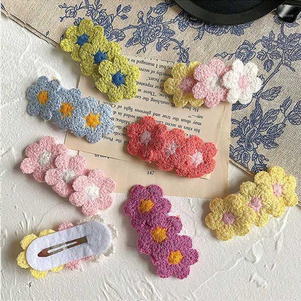 

shuangr cute girls women colorful flower hairpin girl sunflower hair clip barrettes headwear hair accessories1, Golden;silver