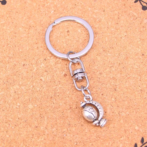 Fashion Keychain 17*12mm Globo Tellurian Pingentents Diy Jewelry Car Chain Chain Ring Setenting para presente