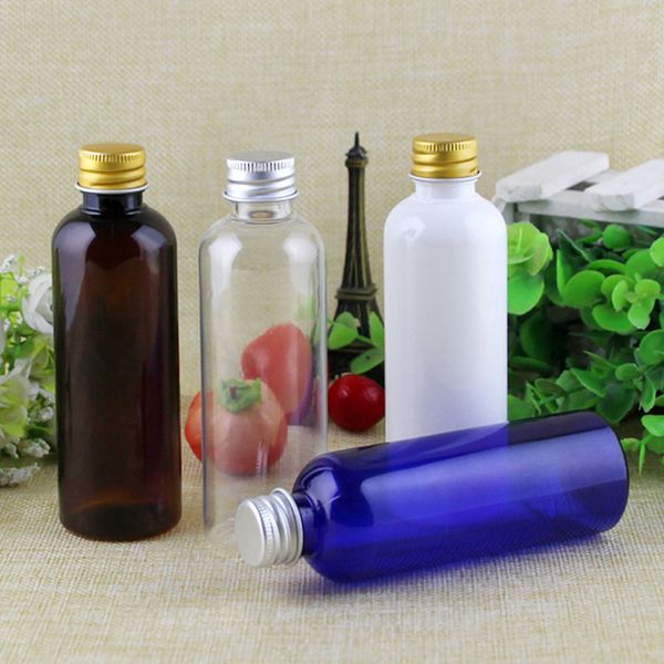 100ml Esvaziar pacote de lavagem plástica cosmética recipiente de alumínio Screw Cap Shampoo Bottles 500g Sabonete Líquido Loção frasco de perfume